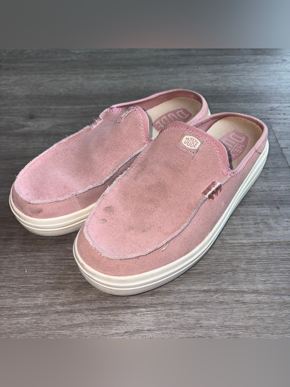 HEYDUDE Austin Lift Classic Platform Slip On Mule Rosette - Picture 2 of 12